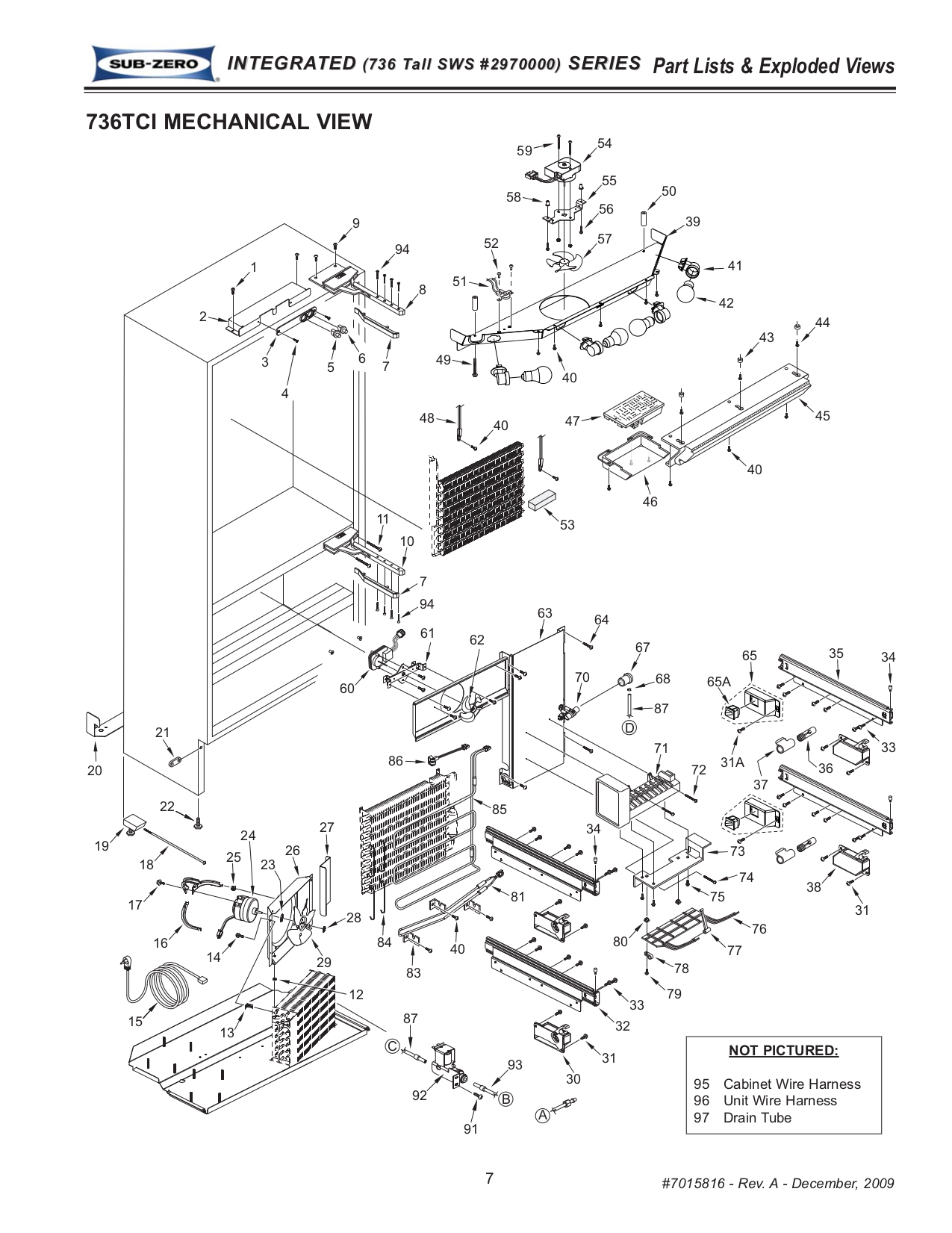 PDF manual for Wolf Refrigerator SubZero 736TCI
